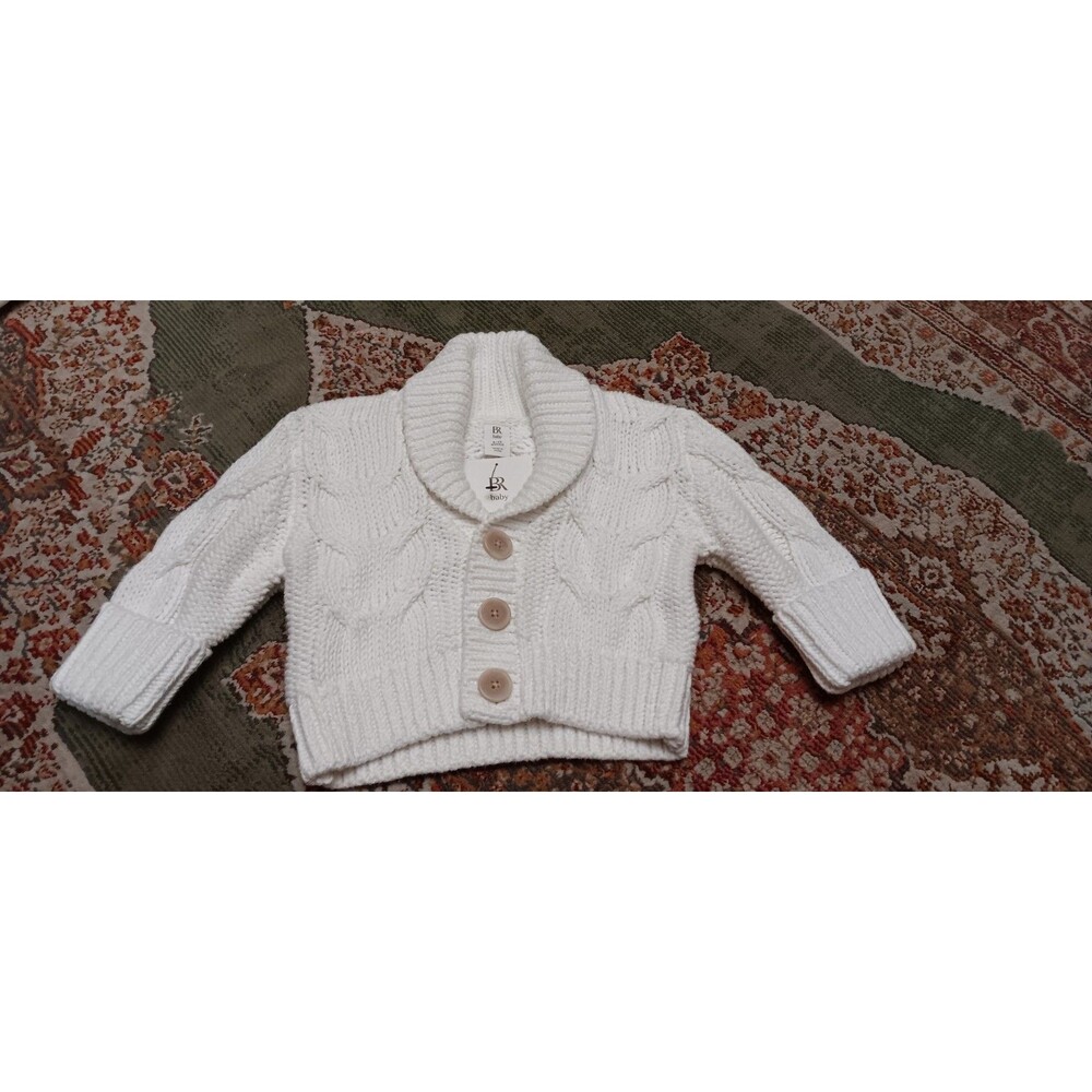 Banana Republic Baby Organic Cotton Button Front Cardigan Sweater 6-12 Months